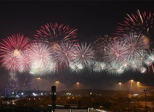 天柱县焰火晚会